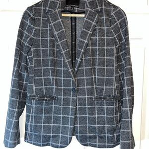 Banana Republic Black and White Checkered Blazer